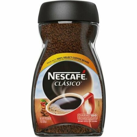 NESTLE Coffee, Clasico, Dark, Instant, Jar, 7 oz, BN NES46123
